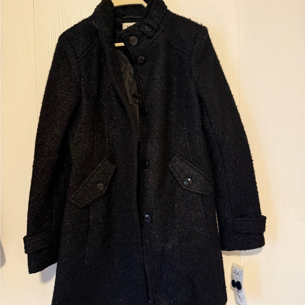Maralyn & Me Black Textured Coat